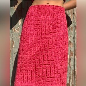 Ann Taylor Pink Pencil Skirt Size 2